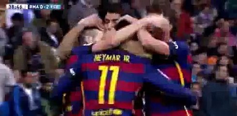 Neymar Goal - Real Madrid vs FC Barcelona 0-2 (La Liga 2015)