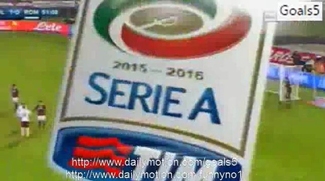 Miralem Pjanic Goal Bologna 1 - 1 AS Roma Serie A 21-11-2015