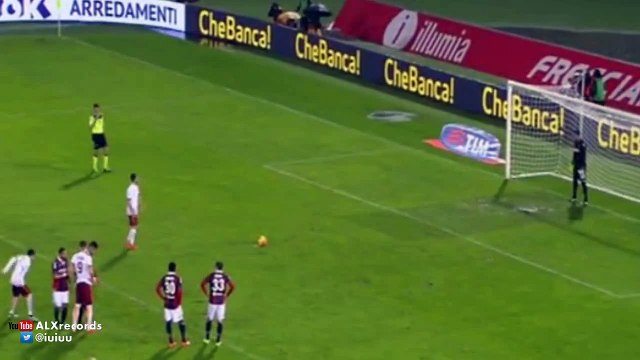 Miralem Pjanic Goal Bologna vs AS Roma 1-1 (Seria A) 2015