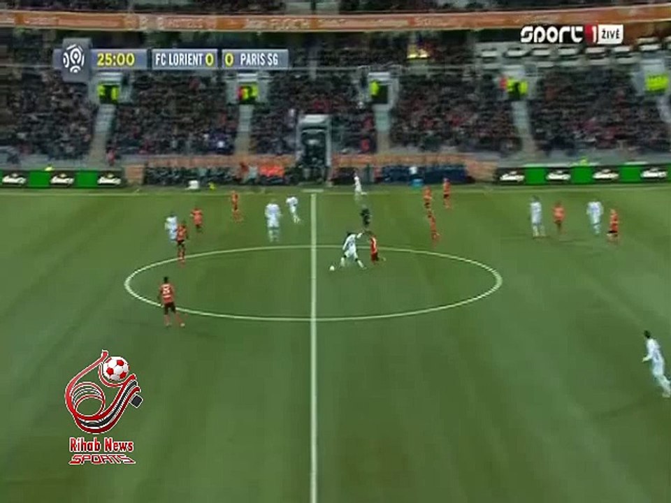اهداف مباراة ( لوريان 1-2 باريس سان جيرمان ) الدوري الفرنسي الدرجة الأولى