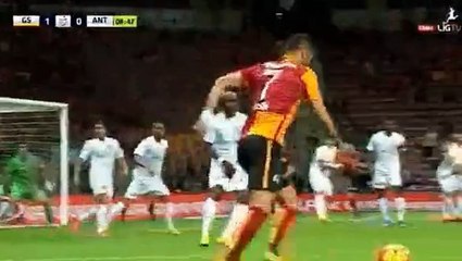 Yasin Oztekin Goal - Galatasaray 1 - 0 Antalyaspor - Super Lig - 21/11/2015