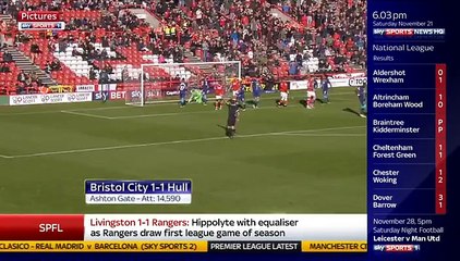 Bristol City 1-1 Hull ~ [Championship] - 21.11.2015 - All Goals & Highlights