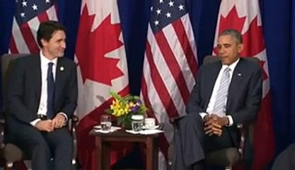 CBC News Obama jokes with Trudeau