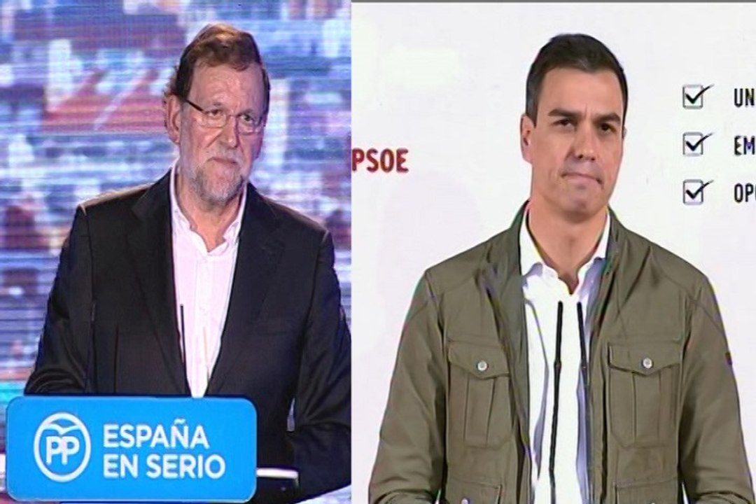 Rajoy y Sánchez optimistas de cara a las elecciones