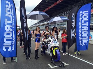 VOLTRONIC GranTurismo XM Racing Motor Oil Powered YAMAHA R1 at BRIC Superbike Championship 2015 - VOLTRONIC Thailand