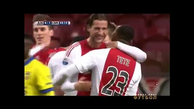 4-1 Davy Klaassen Goal Holland Eredivisie - 21.11.2015, AFC Ajax 4-1 SC Cambuur