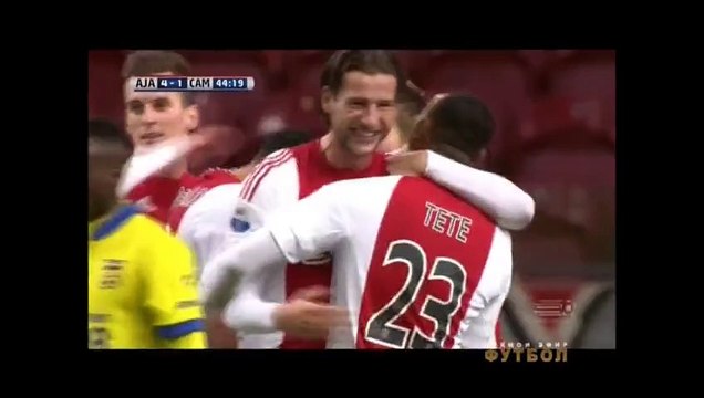 4-1 Davy Klaassen Goal Holland Eredivisie - 21.11.2015, AFC Ajax 4-1 SC Cambuur