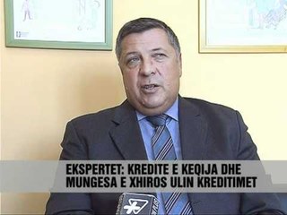 Bie kredidhënia ne 3-mujorin e fundit - Vizion Plus - News - Lajme