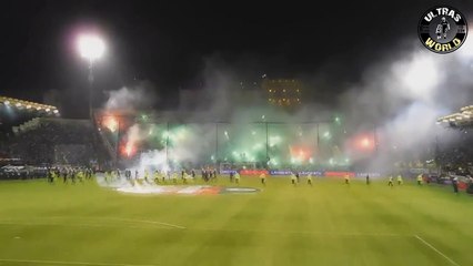Panathinaikos vs Olympiacos crazy violence (Match suspended) 21.11.2015