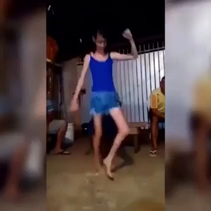 Slim dancer on earth