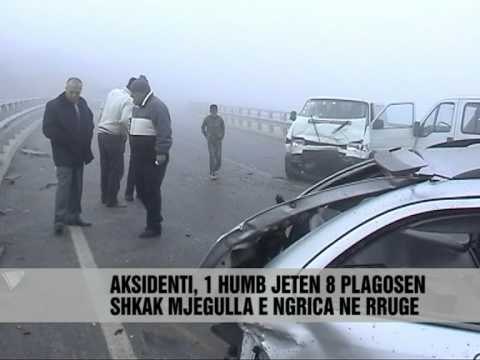 Aksident mjegulla në Kukës - Vizion Plus - News - Lajme