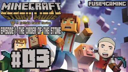 Let's Play Minecraft: Story Mode (Episode 1: The Order Of The Stone) - 03 - Devil In The Sky!