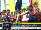 Maduro encabeza acto en Miraflores por el Día del Estudiante