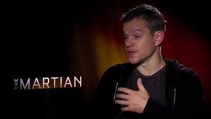 Matt Damon Interview The Martian (2015)