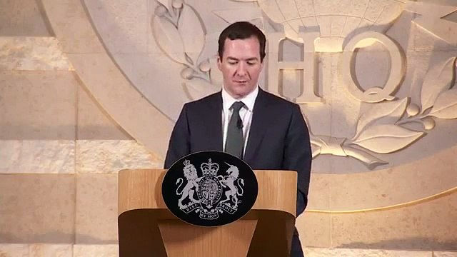 Osborne addresses Paris attacks and terror threats at GCHQ