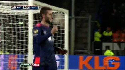 Gastón Pereiro Goal - Willem II 0 - 1 PSV 21/11/2015