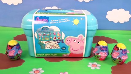 Huevos Sorpresa de Peppa Pig más Maletín de Actividades de Peppa