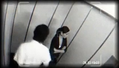 Girl seducing the boy in the lift (elevator)