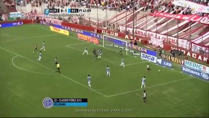 Gol de Pérez en contra. Huracán 1 - Belgrano 1. Fecha 30. Primera División 2015. FPT.