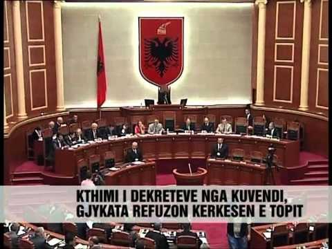 Kushtetuesja rrezon Topin - Vizion Plus - News - Lajme