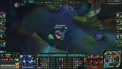 FNATIC vs EDG Game 2  Quarter-final 2015 LoL World Championship S5  FNC vs EDG G2_204