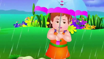 Rain, Rain, Go Away Nursery Rhyme With Lyrics - Cartoon Animation Rhymes & Songs for Child