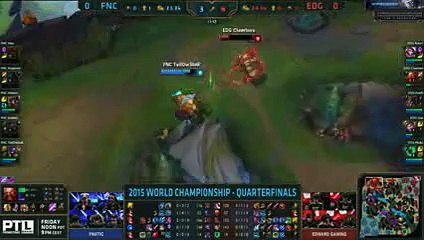 FNATIC vs EDG Game 1  Quarter-final 2015 LoL World Championship S5  FNC vs EDG G1_43