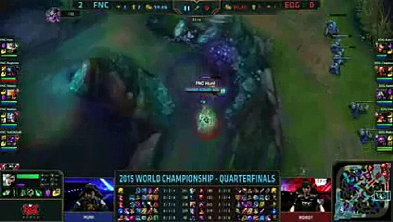 Fnatic vs Edward Gaming  Game 3 Quarter Finals LoL S5 World Championship 2015  FNC vs EDG G3_75