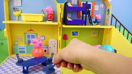 Домик Свинки Пеппы. Весёлое видео про игрушечный домик с