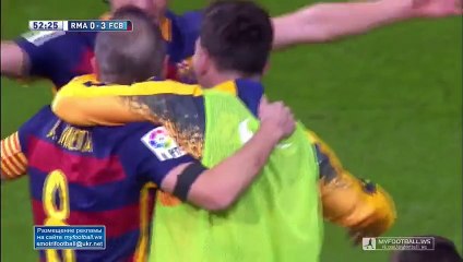 Real Madrid vs Barcelona (2015) 0-4 - Iniesta Amazing Goal