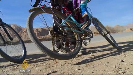Female cyclists face challenges in Afghanistan