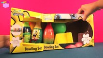 Spongebob Squarepants Toys Nickelodeon Spongebob Bowling Set With Patrick Kids Toys Unboxing