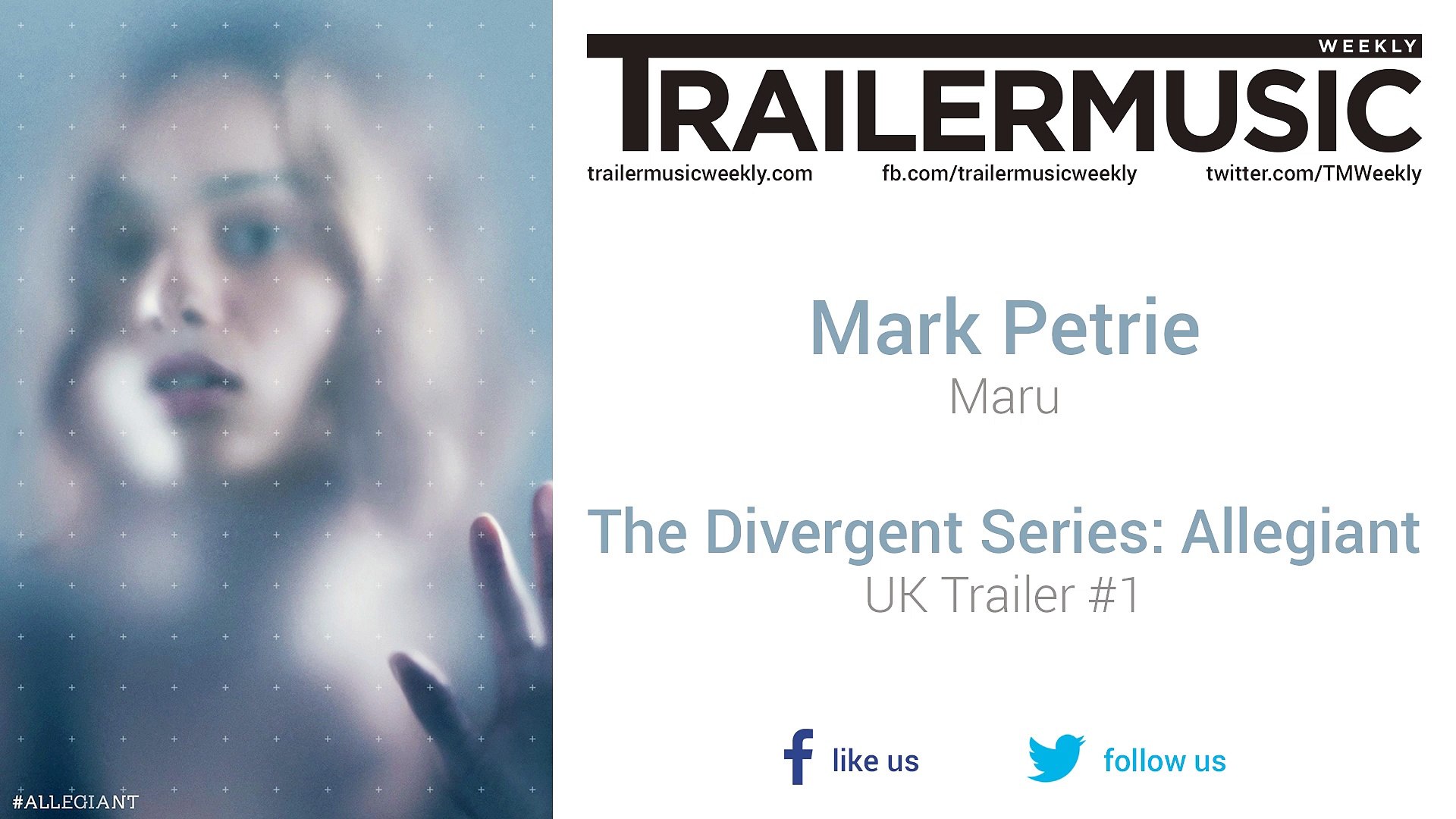 ⁣The Divergent Series: Allegiant - UK Trailer #1 Music #3 (Mark Petrie - Maru)