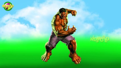 Hulk Cartoon Nursery rhymes Finger Family Rhymes Kids World Rhymes