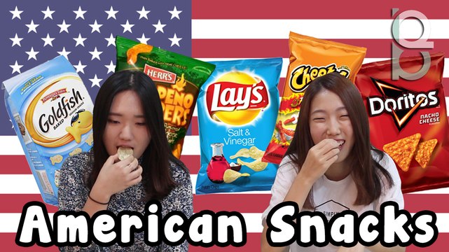 Korean girls try American snacks 1/2