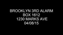 FDNY Radio: Brooklyn 3rd Alarm Box 1612 radio 04/08/15