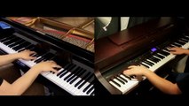 Jiyuu no Tsubasa - Shingeki no Kyojin OP2 [piano Duet with Tehishter]