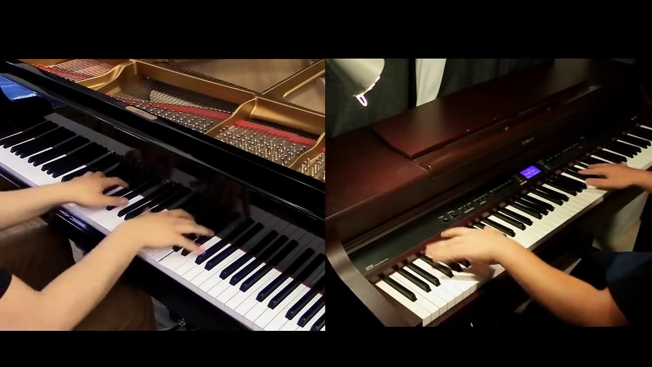 Jiyuu no Tsubasa - Shingeki no Kyojin OP2 [piano Duet with Tehishter]