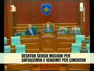 "Çimentoja", mungon kuorumi - Vizion Plus - News - Lajme