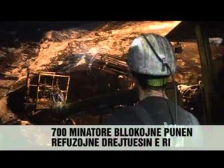 Minatorët e Trepçës ne greve - Vizion Plus - News - Lajme