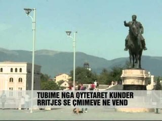 PARALAJMEROHEN PROTESTA NE MAQEDONI - Vizion Plus - News - Lajme