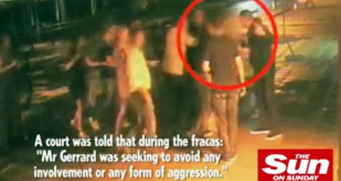 Steven Gerrard street brawl L A Galaxy Liverpool FC