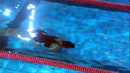 Asian woman fainted during swimming