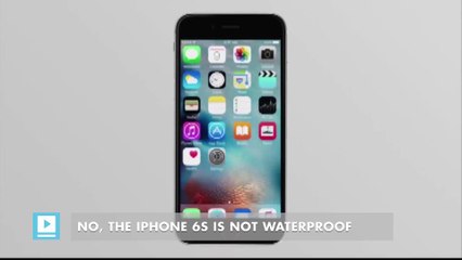 No, the iPhone 6S is not waterproof