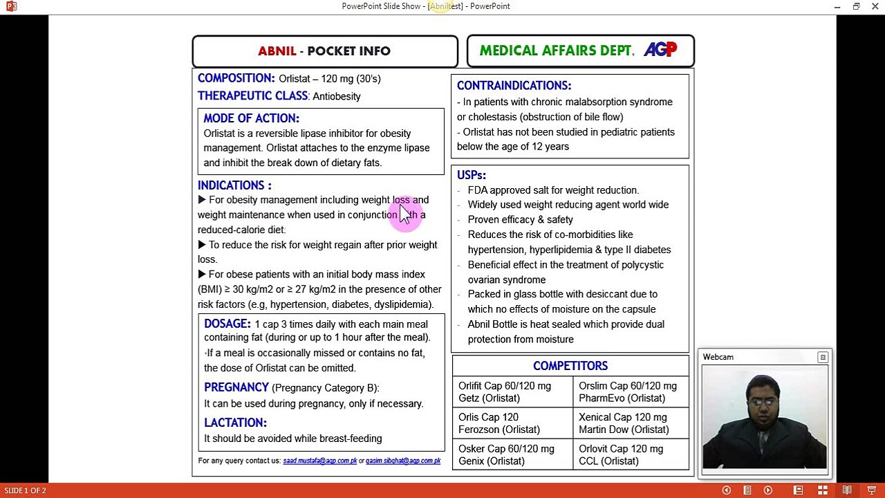 Abnil Pocket Info Training by Dr. Syed Qasim