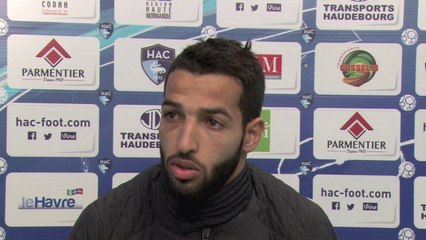 Avant HAC - Brest, ITV d'Issam Chebake