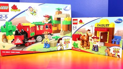Disney Lego Duplo Toy Story 3 Great Train & Sheriff Station Woody Bullseye Buzz Lightyear