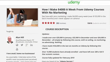 8 Udemy Training How I Make $30,000 A Month From Udemy No Advertising