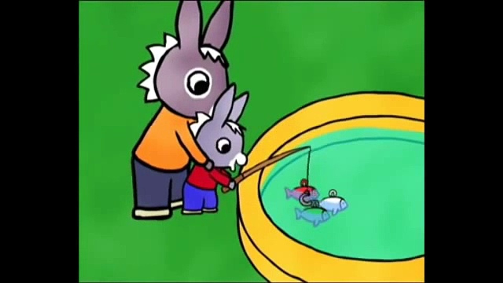 Dessin animé pour enfant de L âne trotro La pèche à la ligne (français) -  Vidéo Dailymotion
