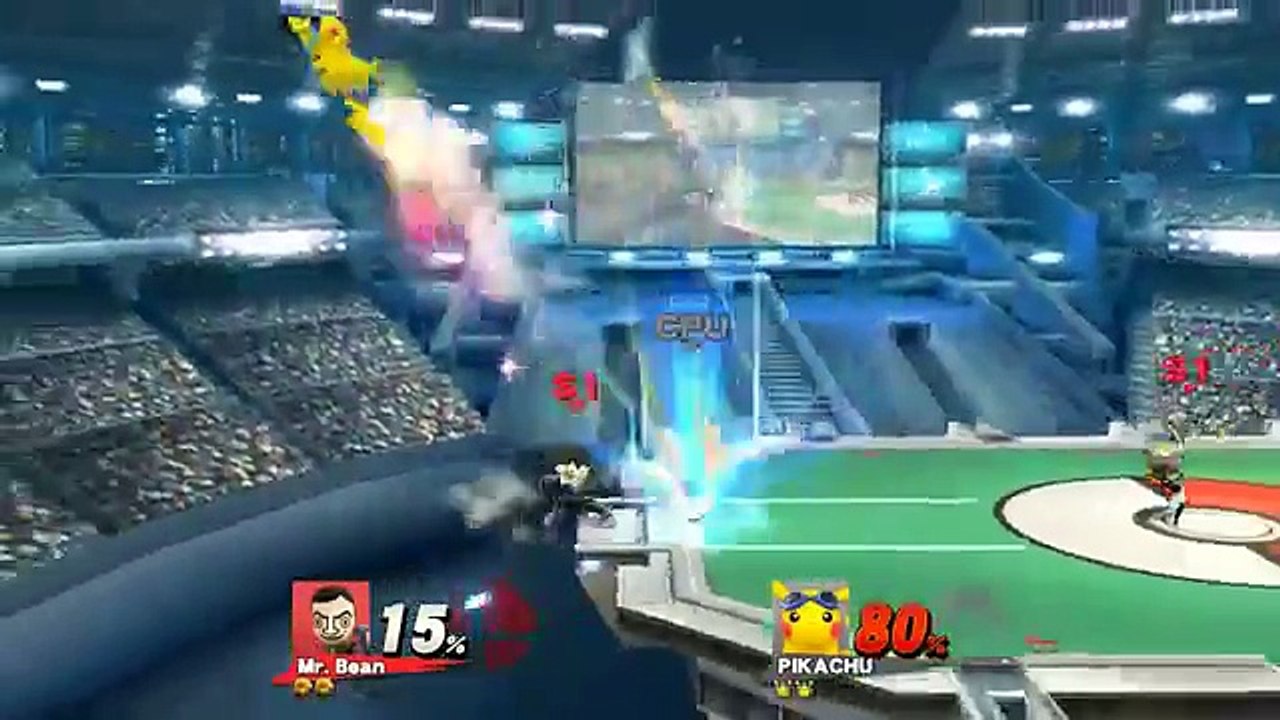 Mr. Bean VS Pikachu The Pokemon In A MUGEN Match / Battle / Fight